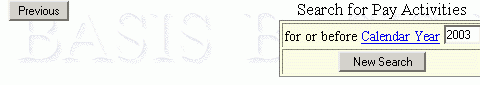 Example of the Previous and New Search buttons
